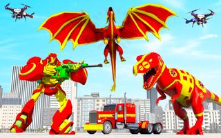 Dino Robot Truck: Dragon Game screenshot 3