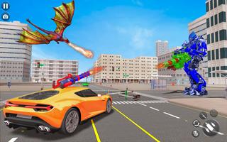 Flying Dragon Robot Transformation Car Game ảnh chụp màn hình 1