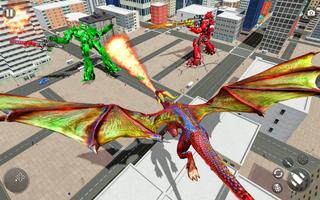 Flying Dragon Robot Transformation Car Game ảnh chụp màn hình 2