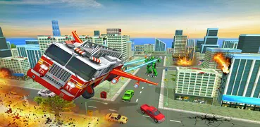 Flying Fire Fighter Rescue Truck:Rescue Game