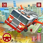 Flying Fire Fighter Rescue Truck icono