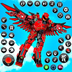 Flying Hawk Robot Car Games APK download