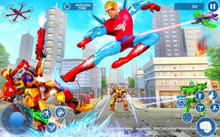 Snow Hero Robot Rescue Ice Man تصوير الشاشة 3