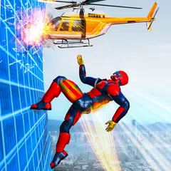 Flying Robot Rope Speed Hero - Rescue Mission APK Herunterladen