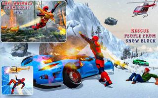 Flying Robot Rope Speed Hero - Rescue Mission постер