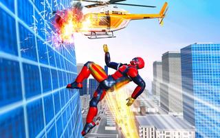 Flying Robot Rope Speed Hero - Rescue Mission 截图 3