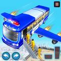 Flying Police Bus Prisoner Transport: Driving Game