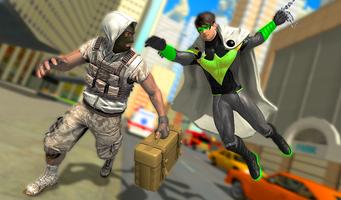 Flying Police Robot Hero - Crime City Rescue Game capture d'écran 2