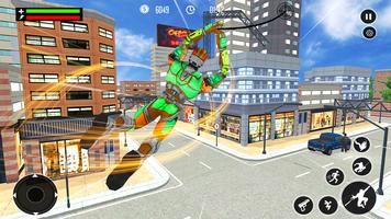 Flying Robot Real Rope Hero - -poster
