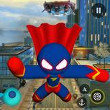 Superhero Stickman Rope Hero иконка