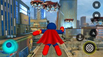 Superhero Stickman Rope Hero capture d'écran 1