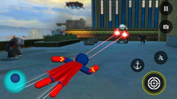 Superhero Stickman Rope Hero Screenshot 2