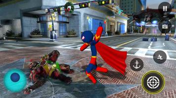 Superhero Stickman Rope Hero Screenshot 3
