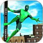 Flying Spider Rope Hero - Crime City Rescue Game ไอคอน