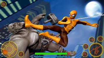 Flying Spider Rope Hero Games Ekran Görüntüsü 1