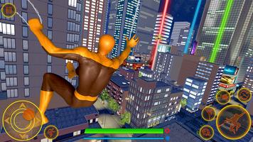 Flying Spider Rope Hero Games Screenshot 2