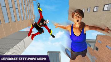 Rope Super Flying Hero Webman Ekran Görüntüsü 2