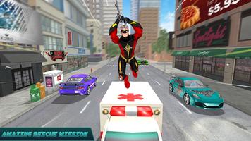 Rope Super Flying Hero Webman Ekran Görüntüsü 3