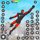 Flying Rope Hero: Spider Games أيقونة