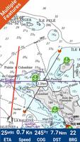 West Indies GPS Nautical Chart-poster
