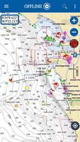 AIS Flytomap GPS carta náutica Poster