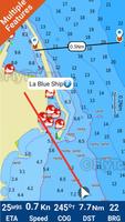 Elba îles gps cartes nautiques Affiche