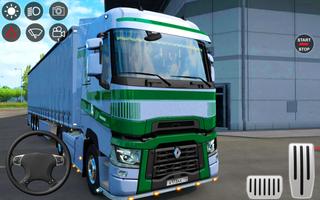 Modern Euro Truck Simulator 3d poster