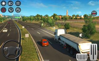 برنامه‌نما Modern Euro Truck Simulator 3d عکس از صفحه