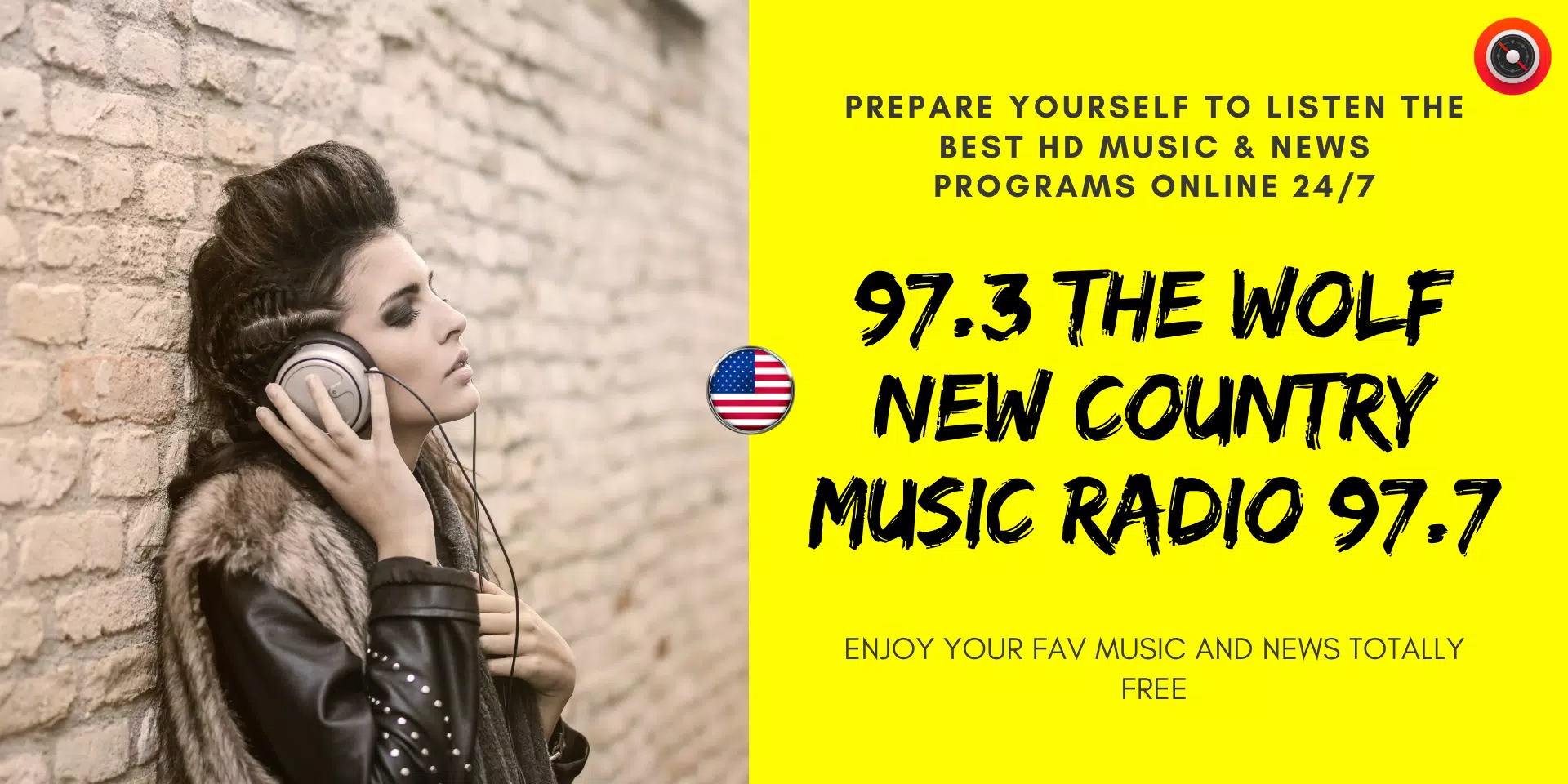 97.3 The Wolf New Country Music Radio 97.7 📻 APK for Android Download