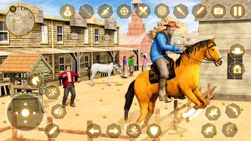 West Cowboy Gun War Horse Game capture d'écran 1