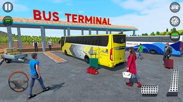 American Bus Simulator Game 3D पोस्टर