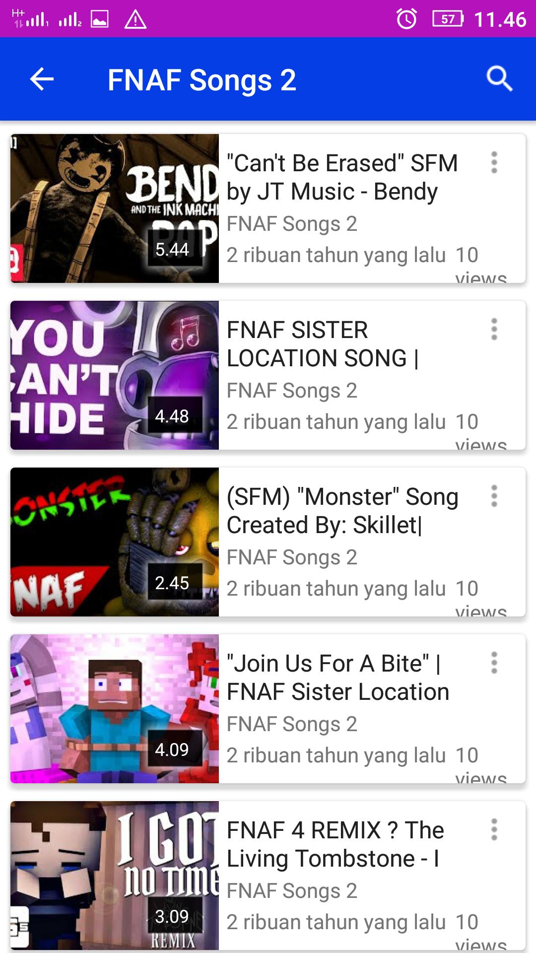 Fnaf Five Night At Freddy 123456 Songs For Android Apk - roblox music video fnaf 4 song break my mind dagames