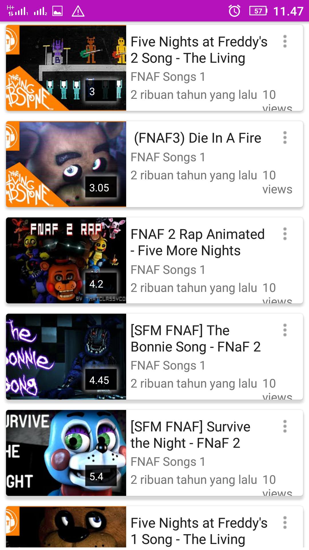 Fnaf Five Night At Freddy 123456 Songs For Android Apk Download