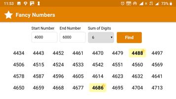 Fancy Number Finder 截圖 1