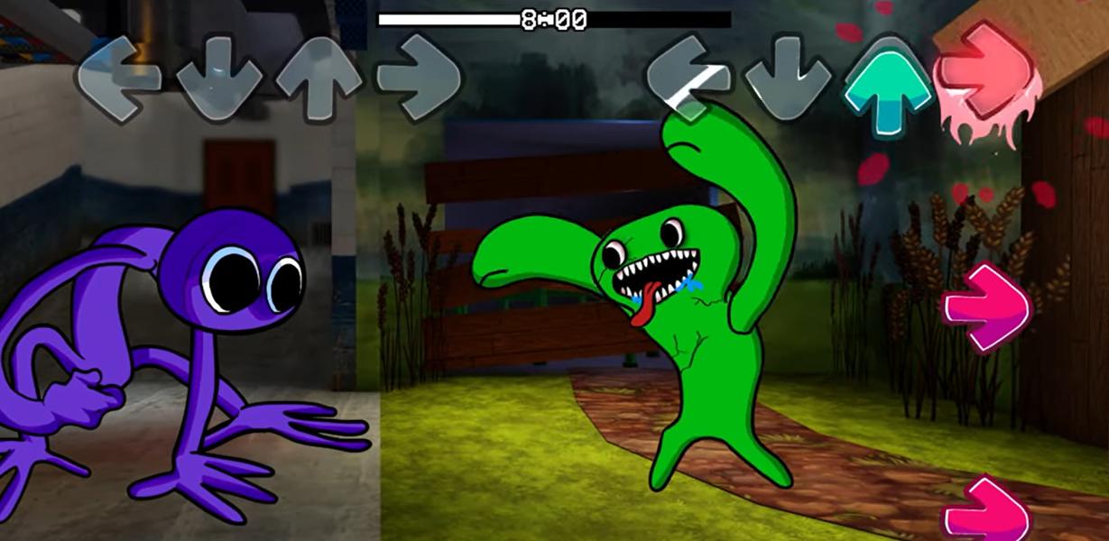 Green Rainbow Friends FNF Mod APK برای دانلود اندروید