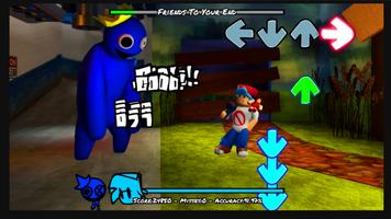 FNF vs rainbow friends mod पोस्टर