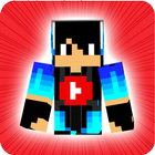Youtuber Skins for Minecraft آئیکن