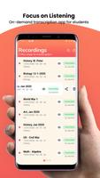 Focus on Listening, Transcription app for students Affiche