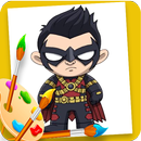 Chibi Superheroes Coloring Book APK
