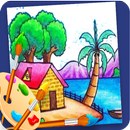 Scenery and Landscapes Coloring Book APK