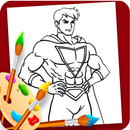 APK Superheroes Coloring Book