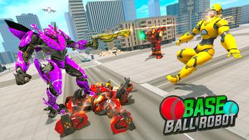 Robot Game: Baseball Robot Car постер