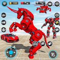 Horse Robot War Game: Car Game Affiche