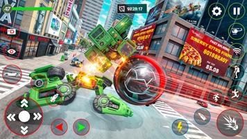 Red Robot Car Transform Game imagem de tela 1