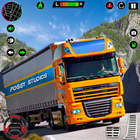 gros camion au volant Jeux 3d icône