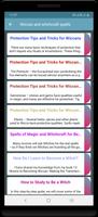 Wiccan and witchcraft spells تصوير الشاشة 2