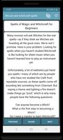Wiccan and witchcraft spells تصوير الشاشة 3