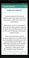 Occasion Speeches screenshot 1