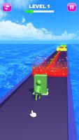 Stack tower colors run 3d-Tower run cube surfer постер