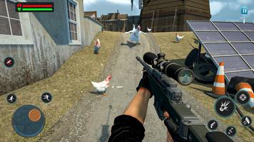 FPS Chicken Shoot Offline Game ảnh chụp màn hình 1